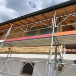 Sablage par aerogommage d’un chalet situé à ST Cergue.