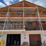 Sablage par aerogommage d’un chalet situé à ST Cergue